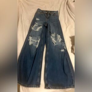 Dark blue aeropostal flared jeans
